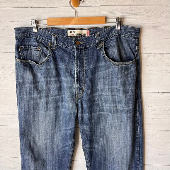 Levis Jeans Mens Size 38 X 32 Loose Straight Fit 569 Denim 100% Cotton - Picture 6 of 16